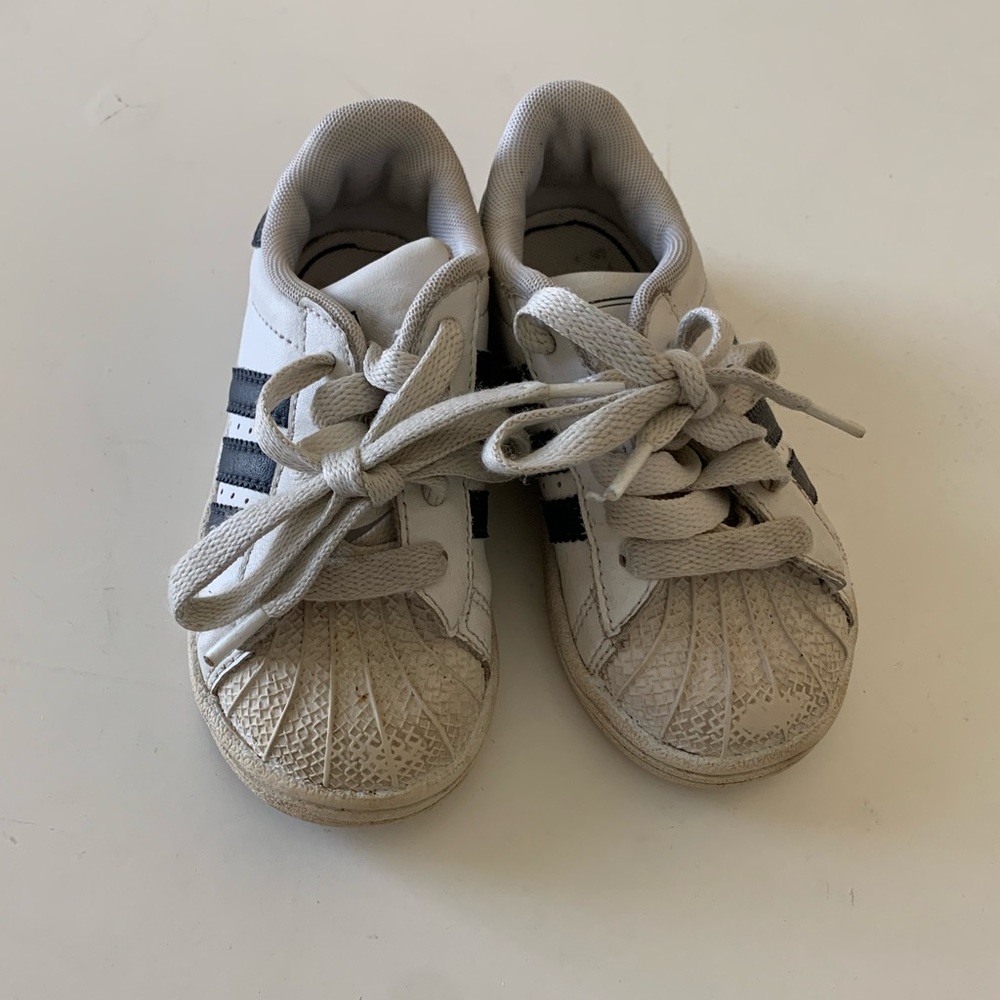 Toddler Adidas Sneakers (navy & white)